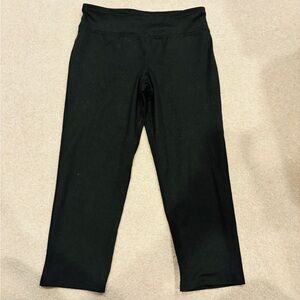 CHAMPION Girls Kids Classic Black Leggings, Size Large